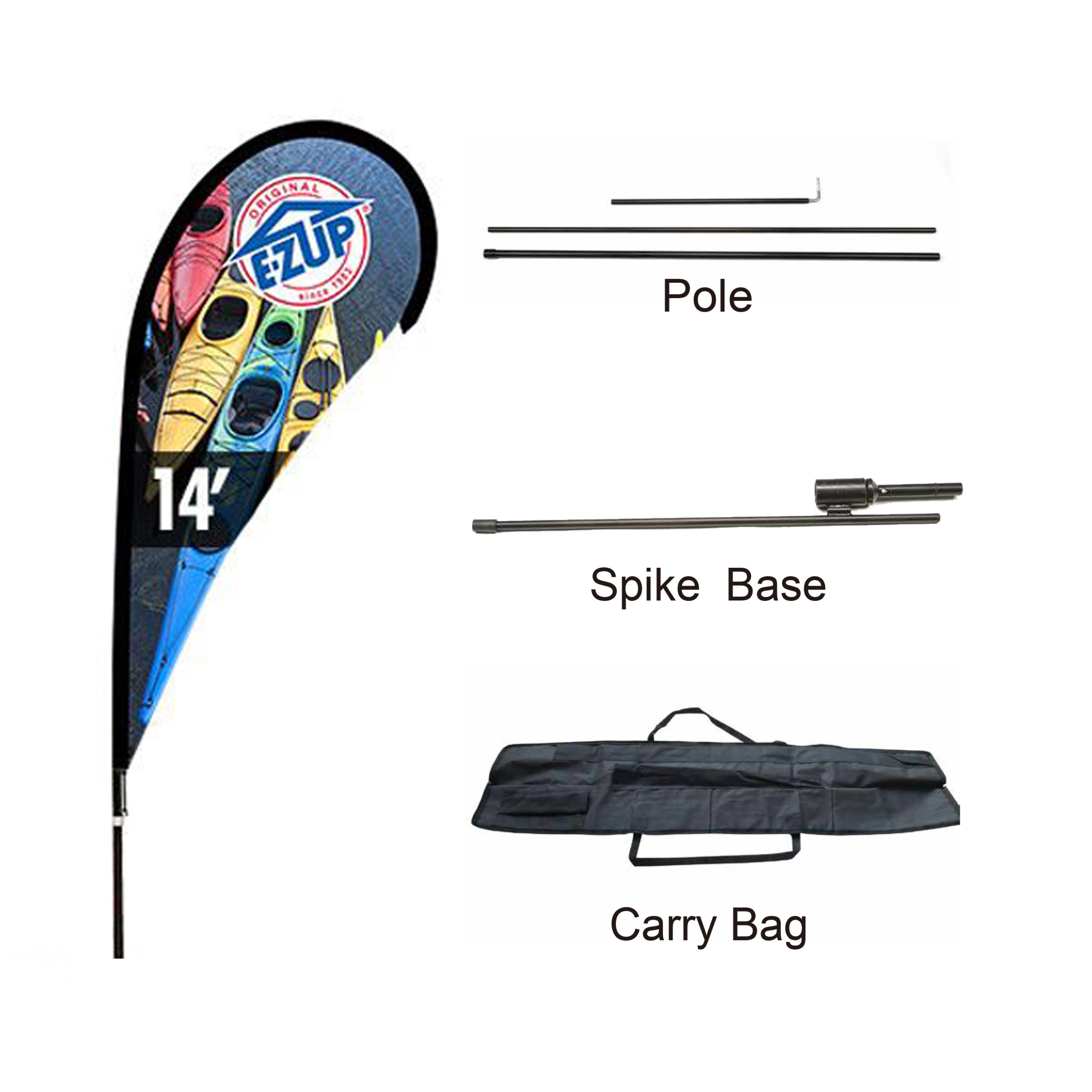 Large(109*388cm) Teardrop Banners 15ft - Image 7