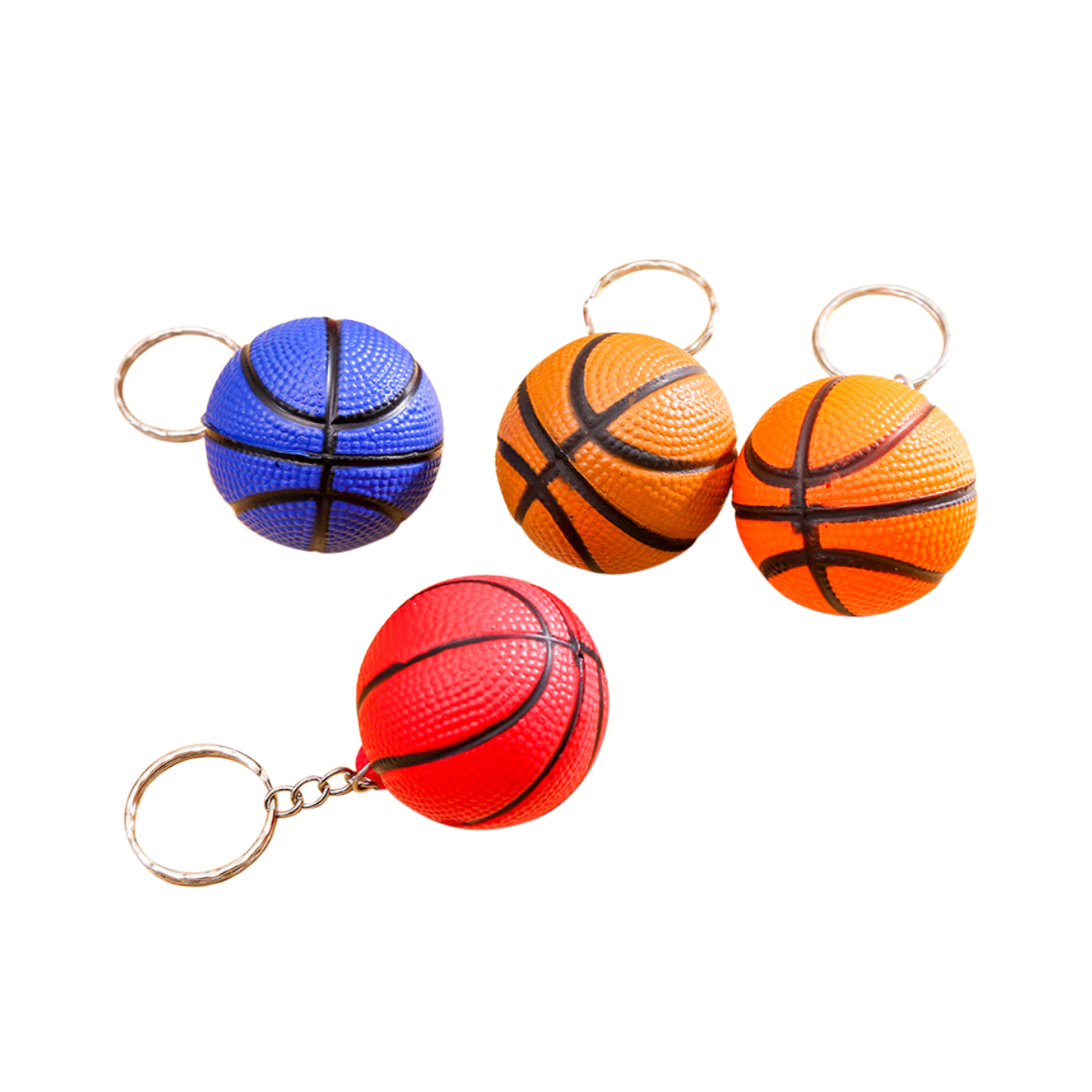 Keyring with Basketball Stress Item - Image 2