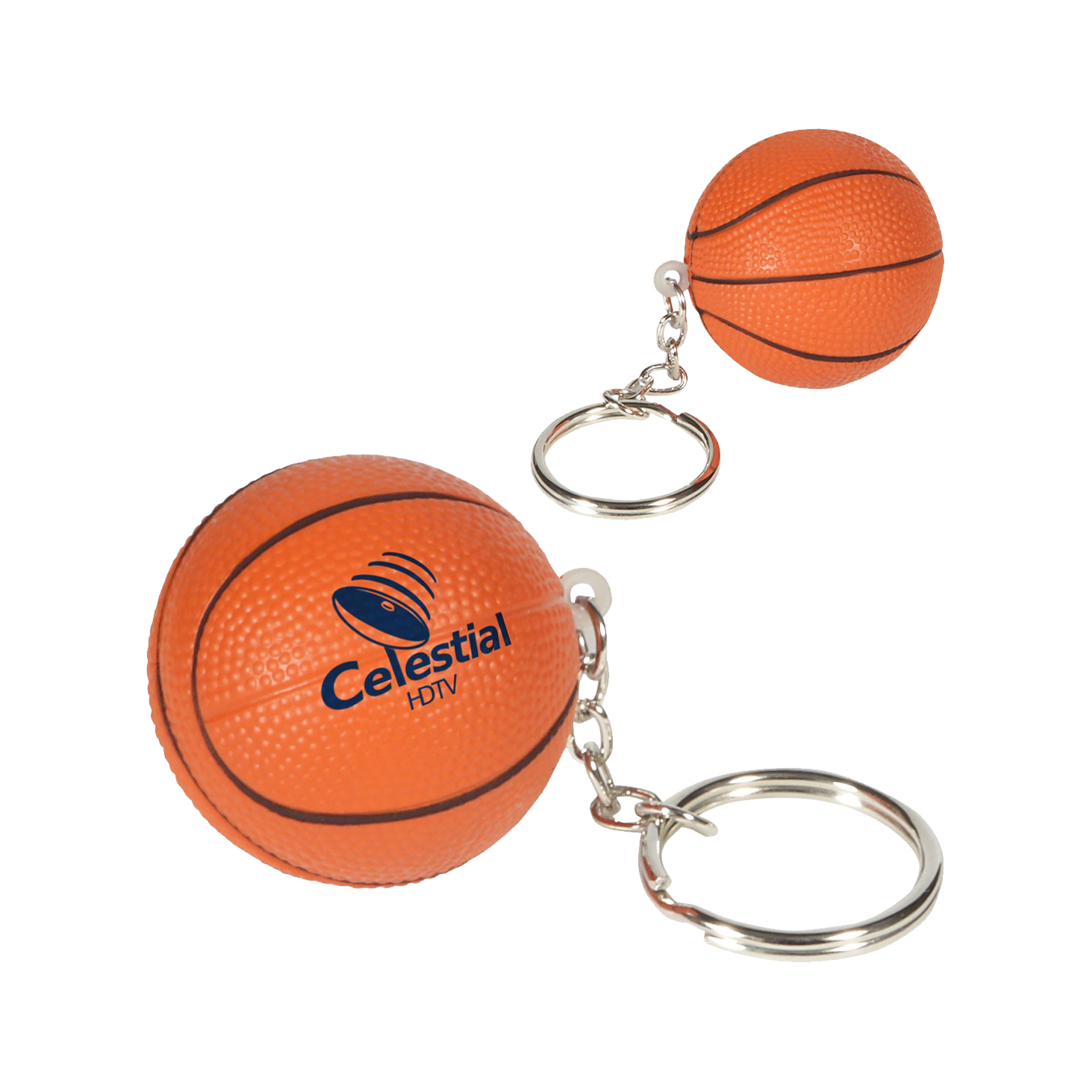 Keyring with Basketball Stress Item - Image 6
