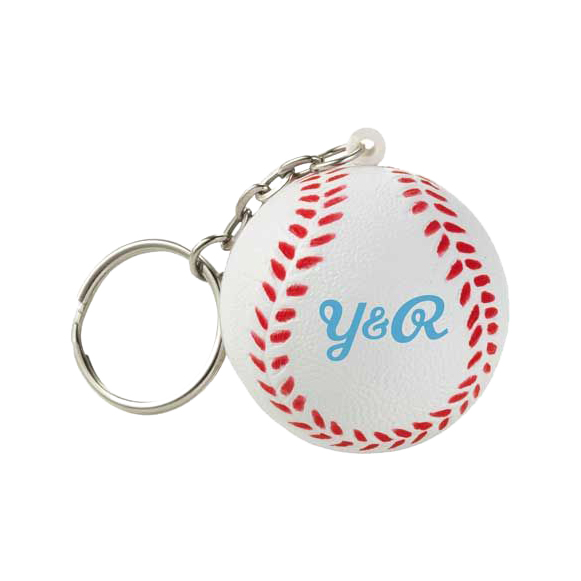 Keyring with Baseball Stress Reliever - Image 4