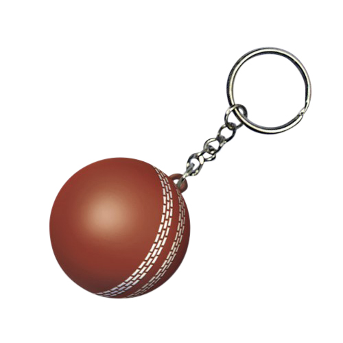 Keyring with Cricket Ball Stress Reliever - Image 7