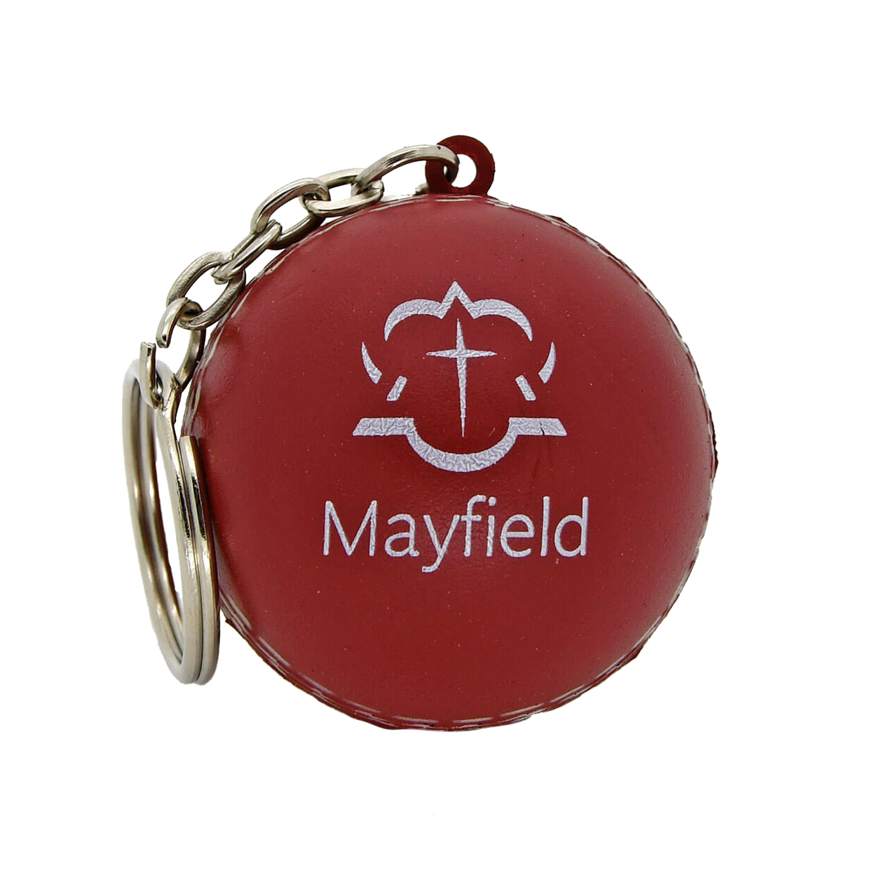 Keyring with Cricket Ball Stress Reliever - Image 5