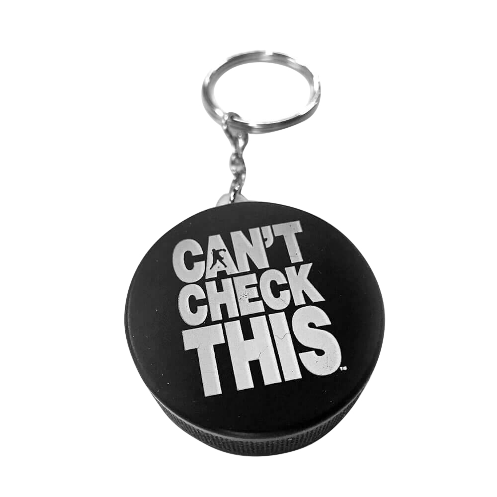 Keyring with Hockey Puck Stress Reliever - Image 4