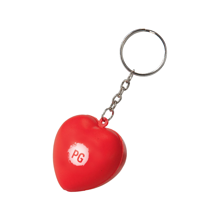 Keyring with Heart Stress Reliever - Image 3