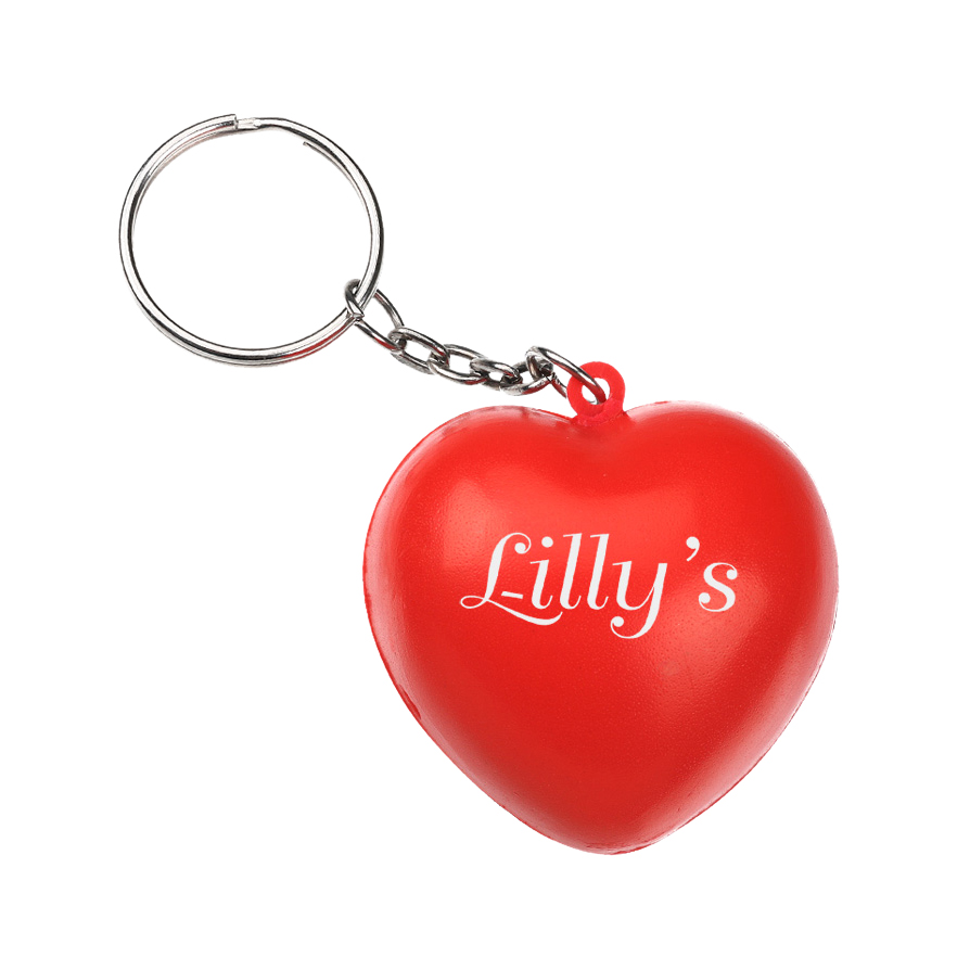 Keyring with Heart Stress Reliever - Image 2