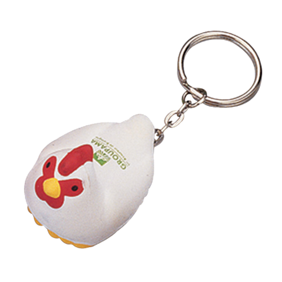 Keyring with Rooster Stress Reliever - Image 6