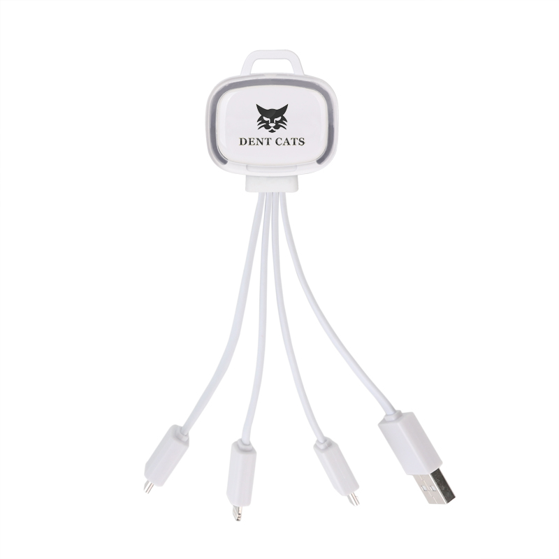 LED Charging Cable with Multiple Connectors - Image 2