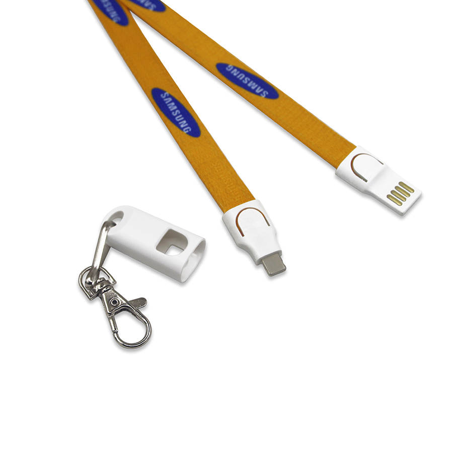Polyester Lanyard Charging Cable - Image 8