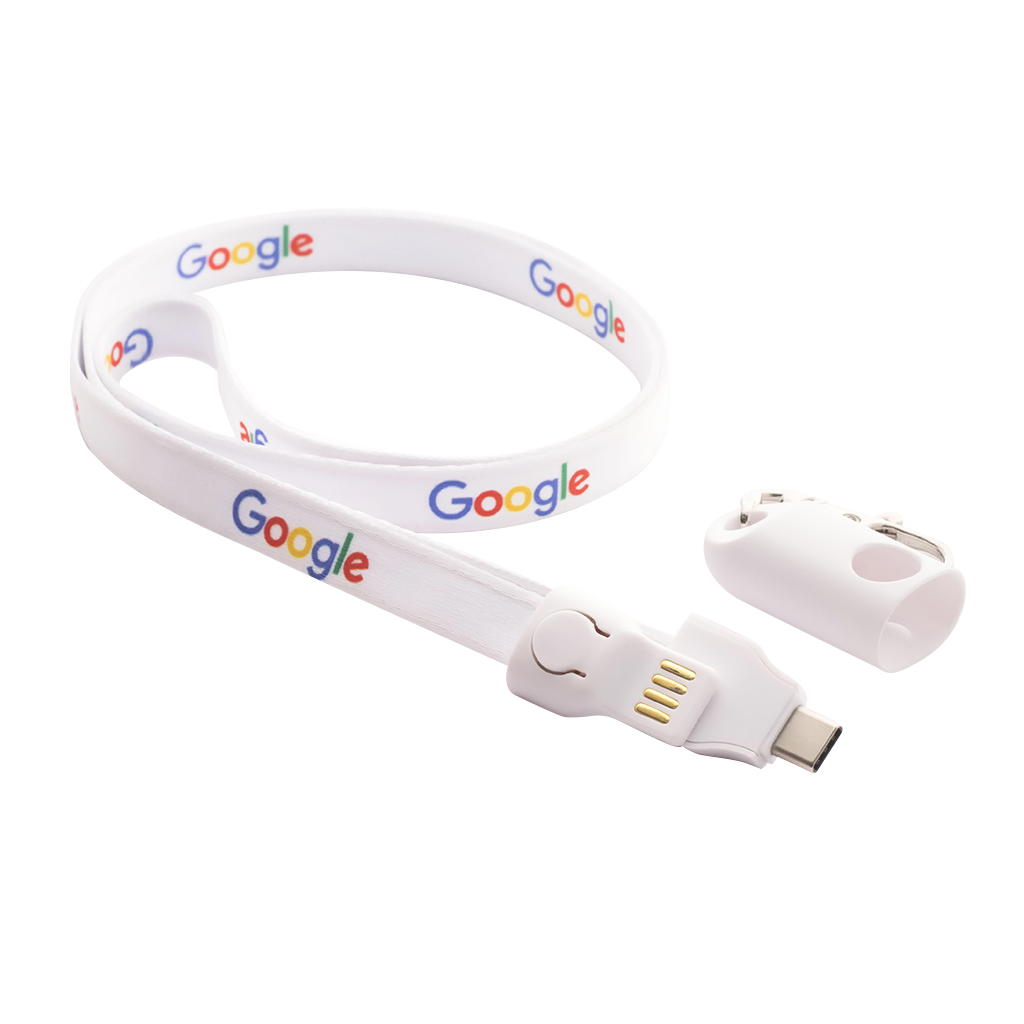 Polyester Lanyard Charging Cable - Image 5