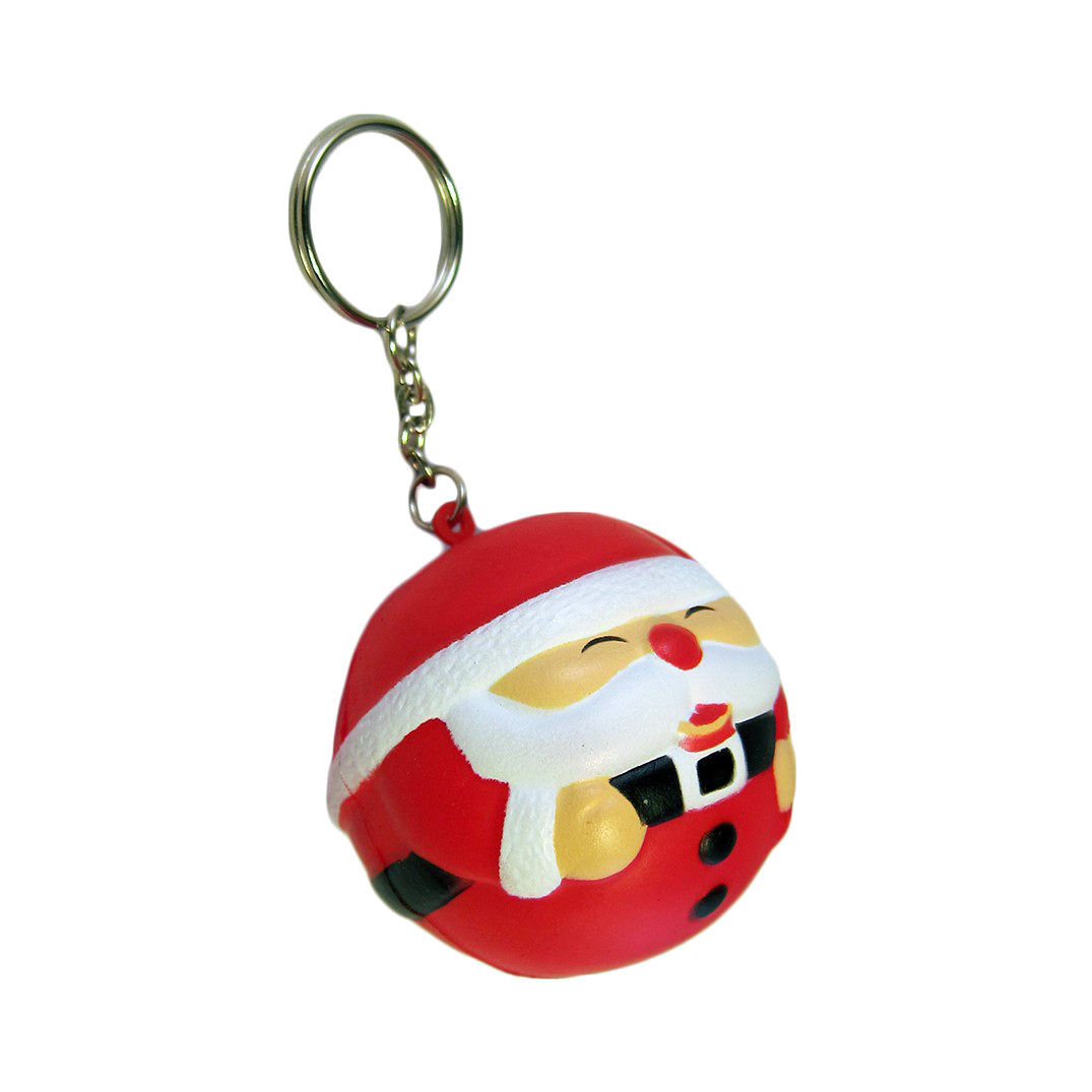 Keyring with Santa Stress Reliever - Image 5
