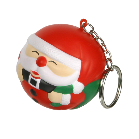 Keyring with Santa Stress Reliever - Image 4