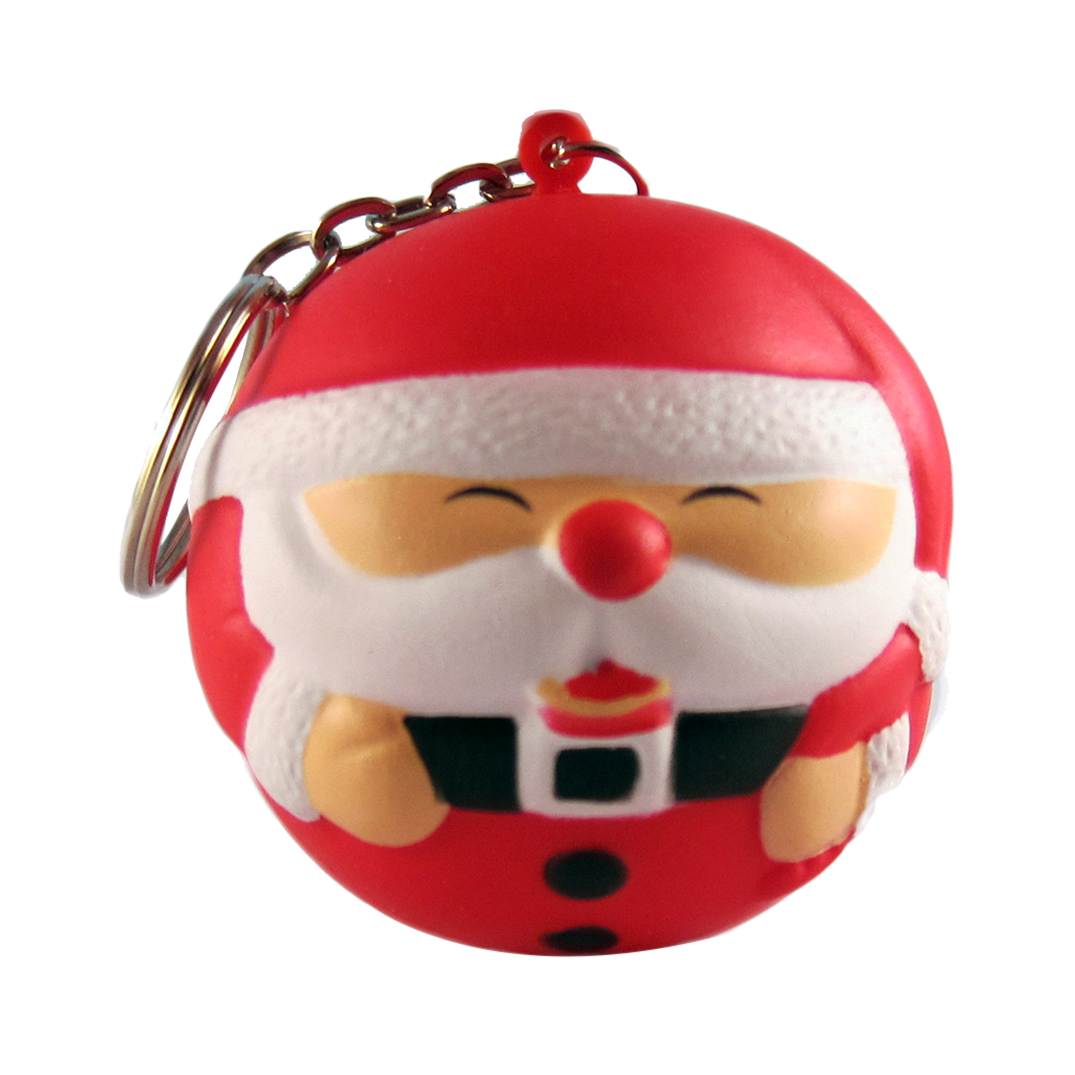 Keyring with Santa Stress Reliever - Image 2