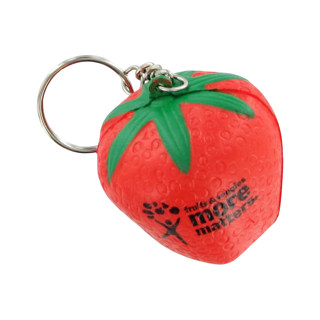 Keyring with Strawberry Stress Reliever - Image 4