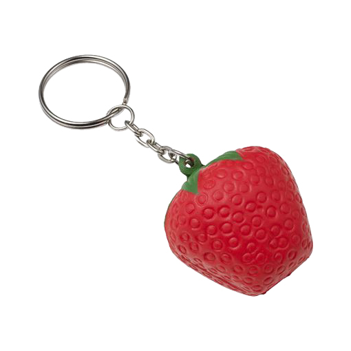 Keyring with Strawberry Stress Reliever - Image 5