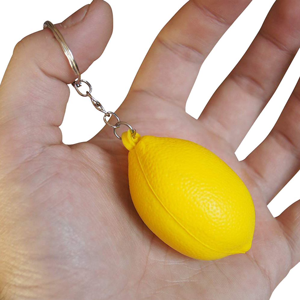 Keyring with Lemon Stress Reliever - Image 6