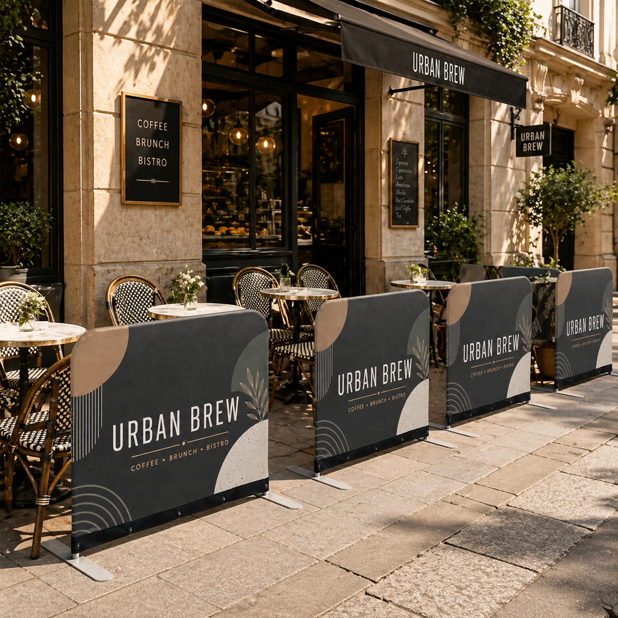 Sidewalk Cafe Barrier (81x101cm) - Image 9