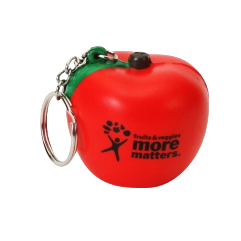 Keyring with Apple Stress Reliever - Image 3