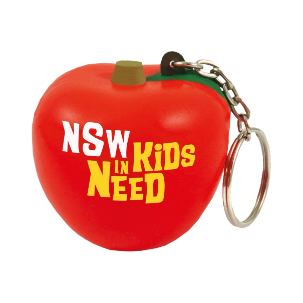 Keyring with Apple Stress Reliever - Image 2