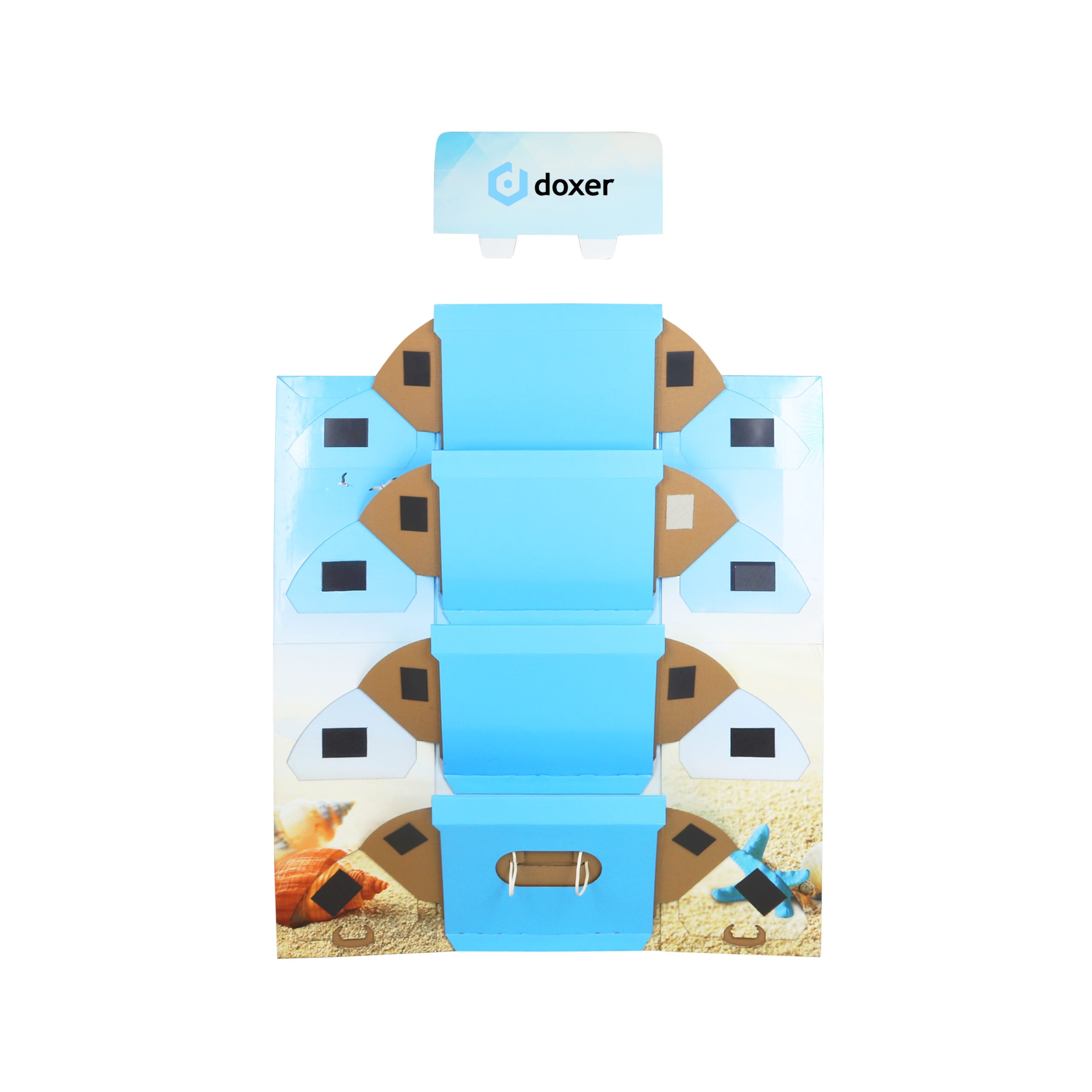 Quick Assembly Premium Cardboard Floor Display without Base - Image 5