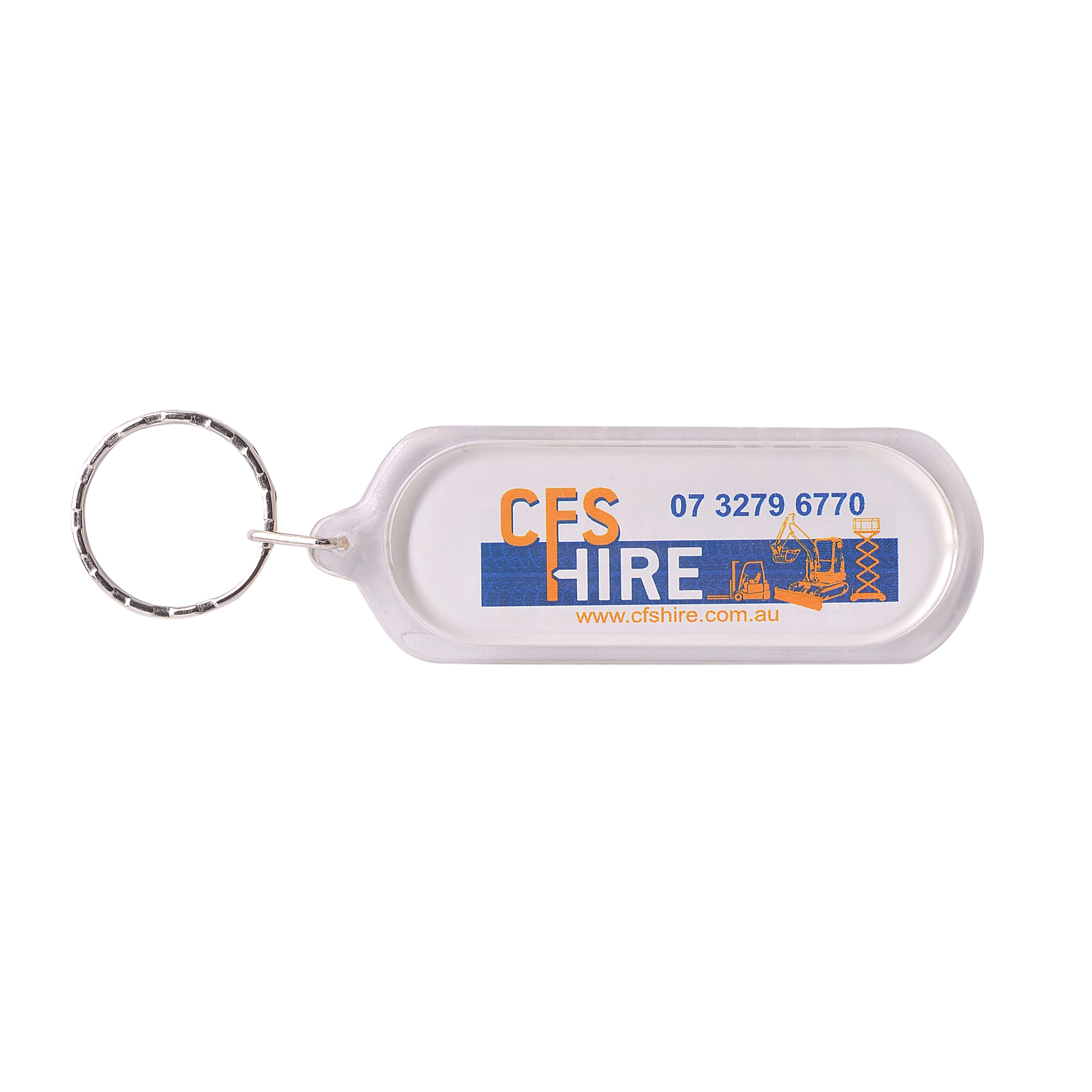 Oblong Acrylic Keyring - Image 3