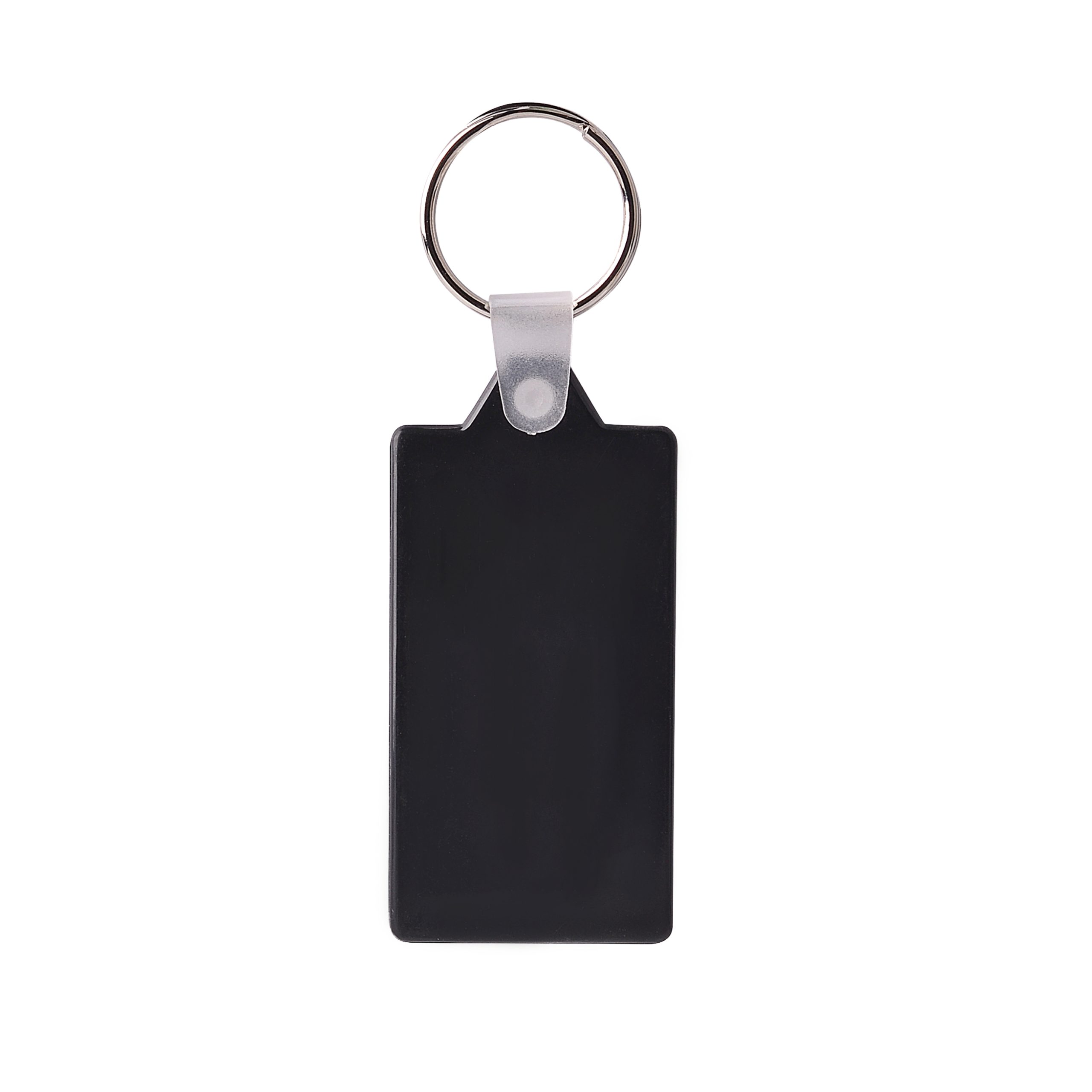 Rectangular Hard Plastic Keyring - Image 2