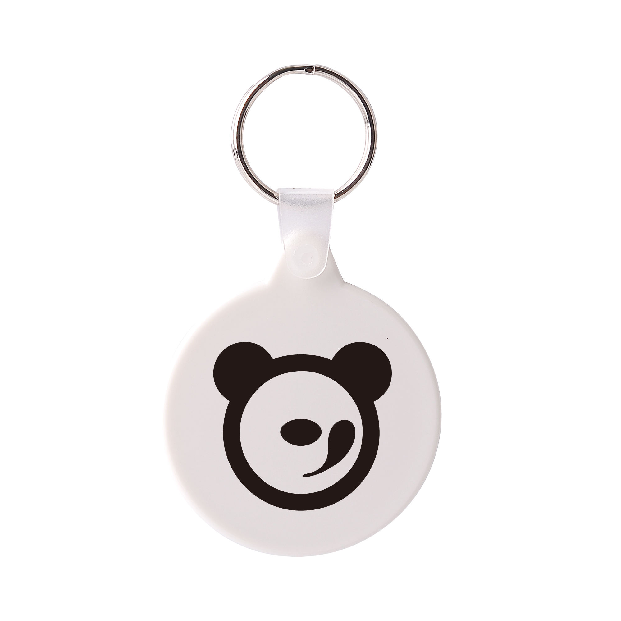 Round Hard Plastic Keyring - Image 2