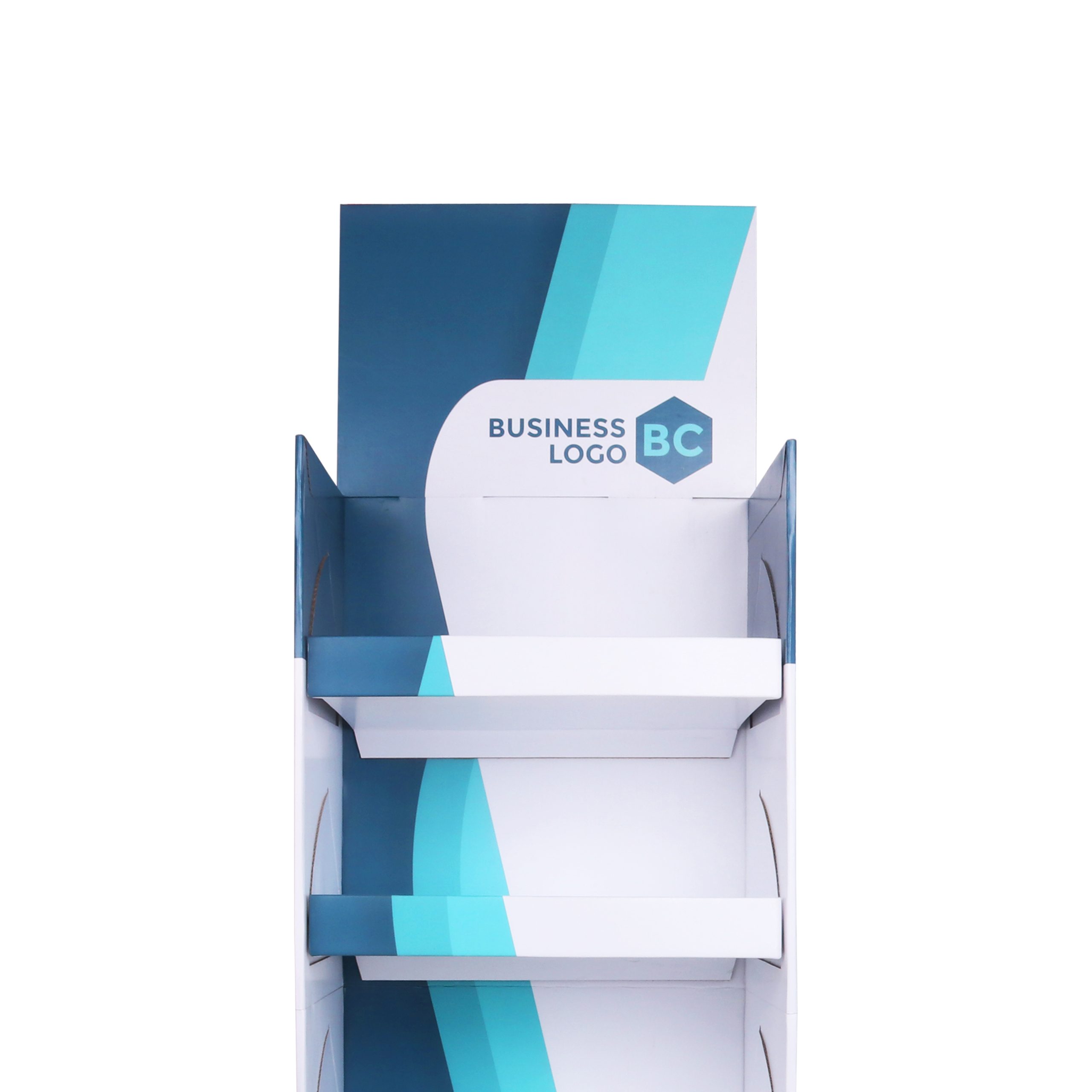 Quick Assembly Premium Cardboard Floor Display with Base - Image 4