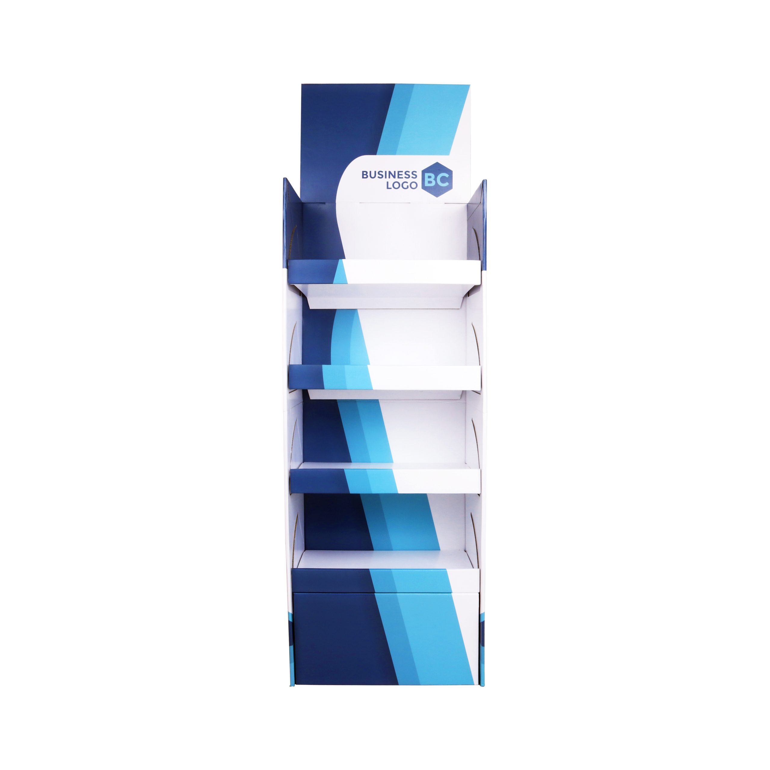 Quick Assembly Premium Cardboard Floor Display with Base - Image 2
