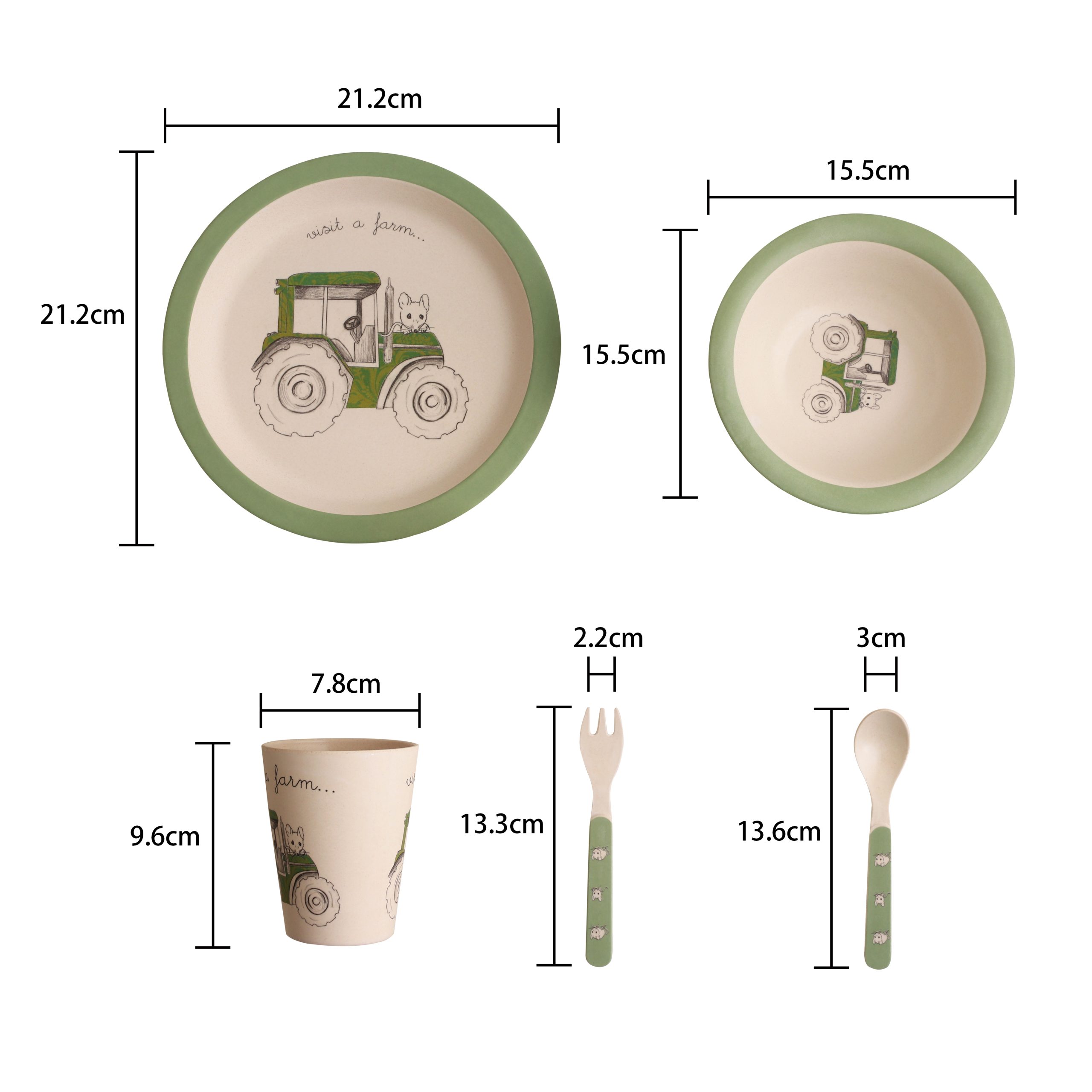 Bamboo Fiber Tableware - Image 8