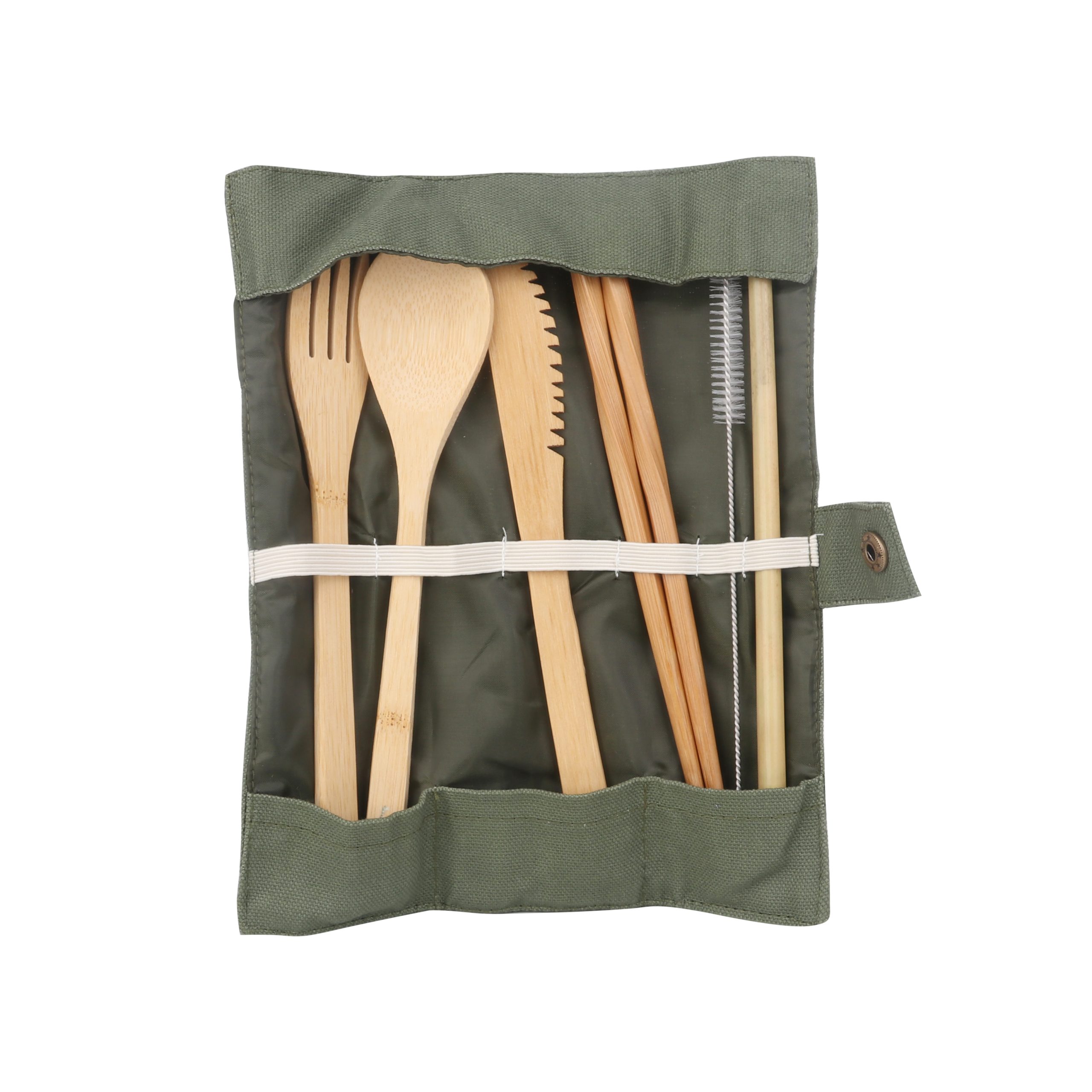 6 pieces Bamboo Cutlery Set - Image 2