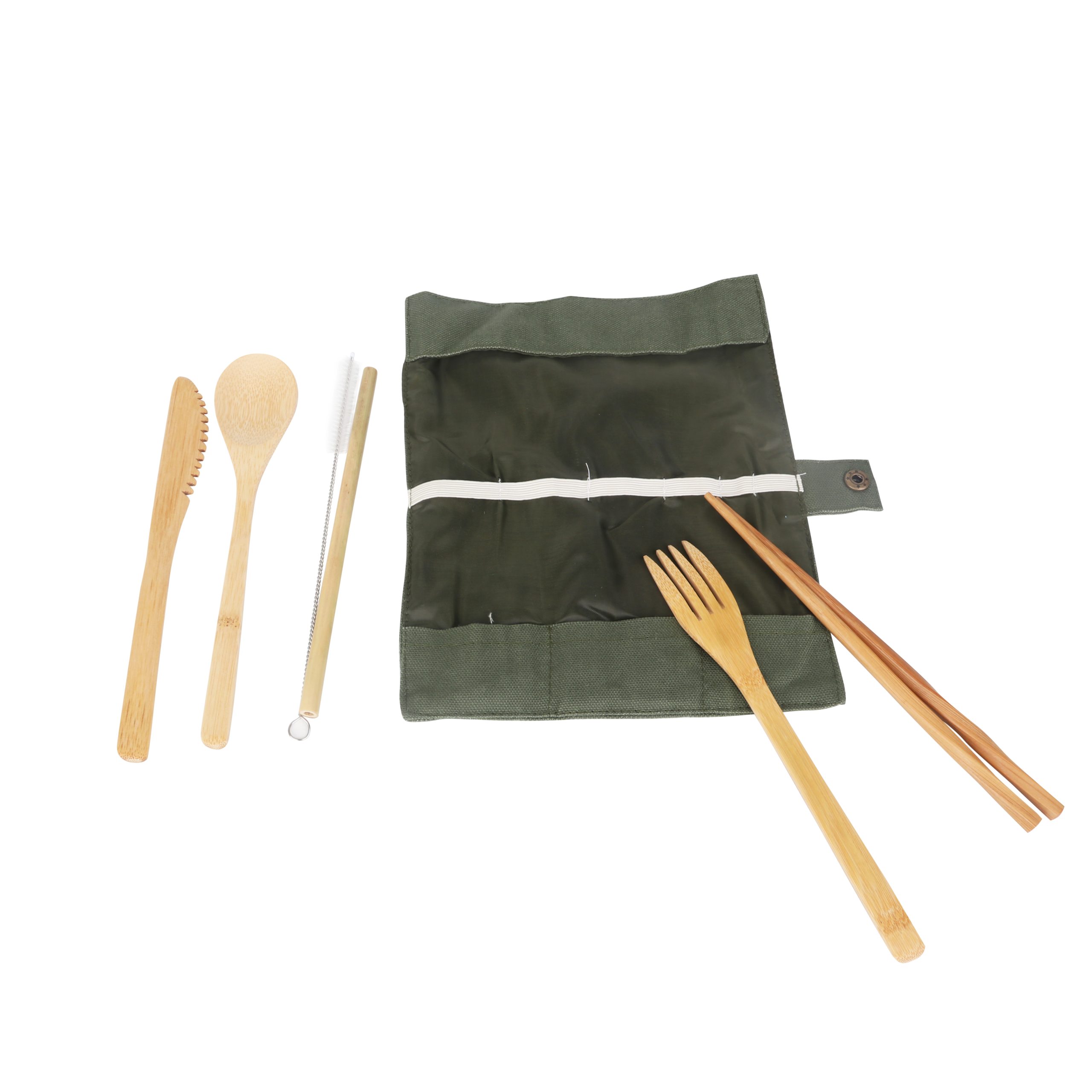 6 pieces Bamboo Cutlery Set - Image 10