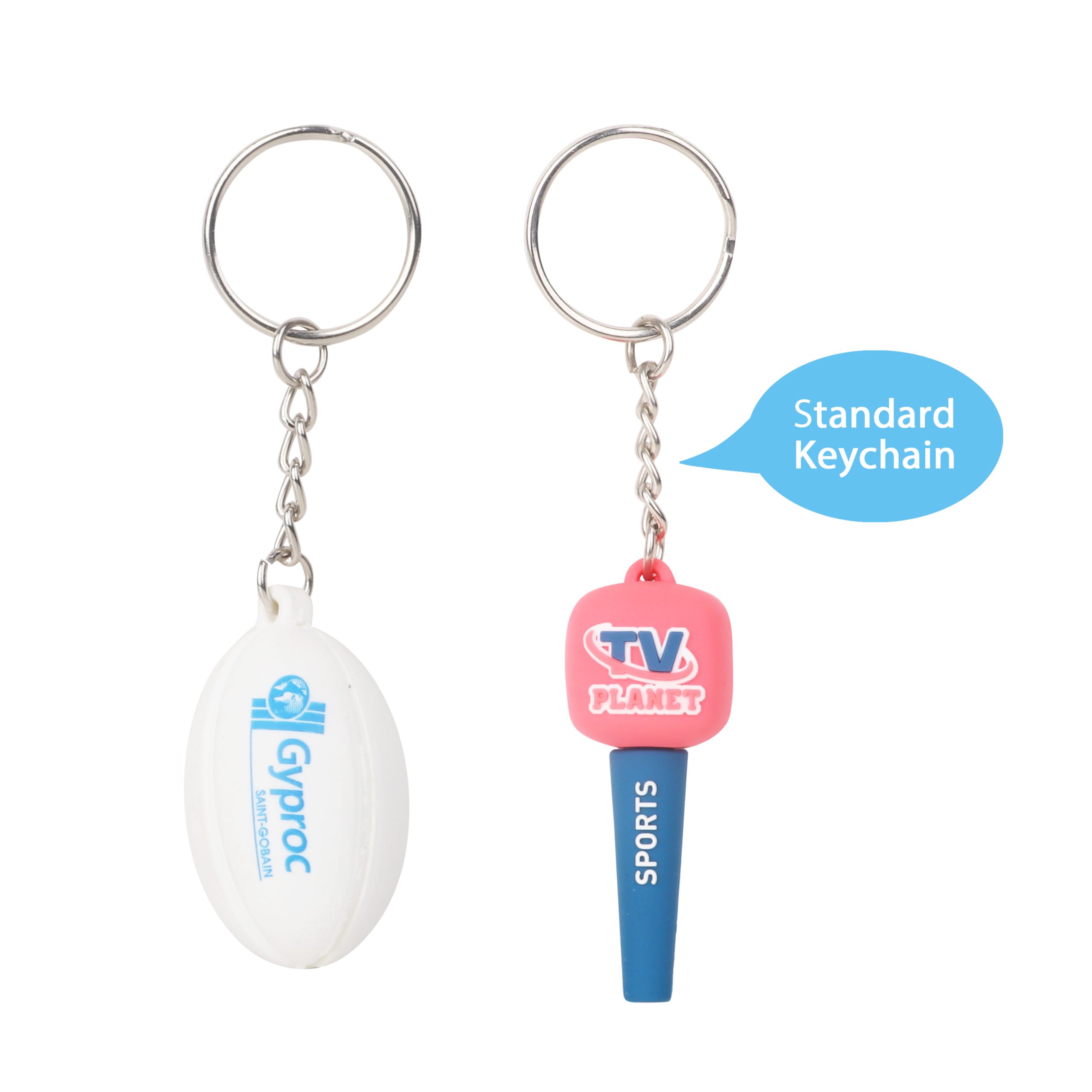 Custom Shaped PVC Keyring - Image 4