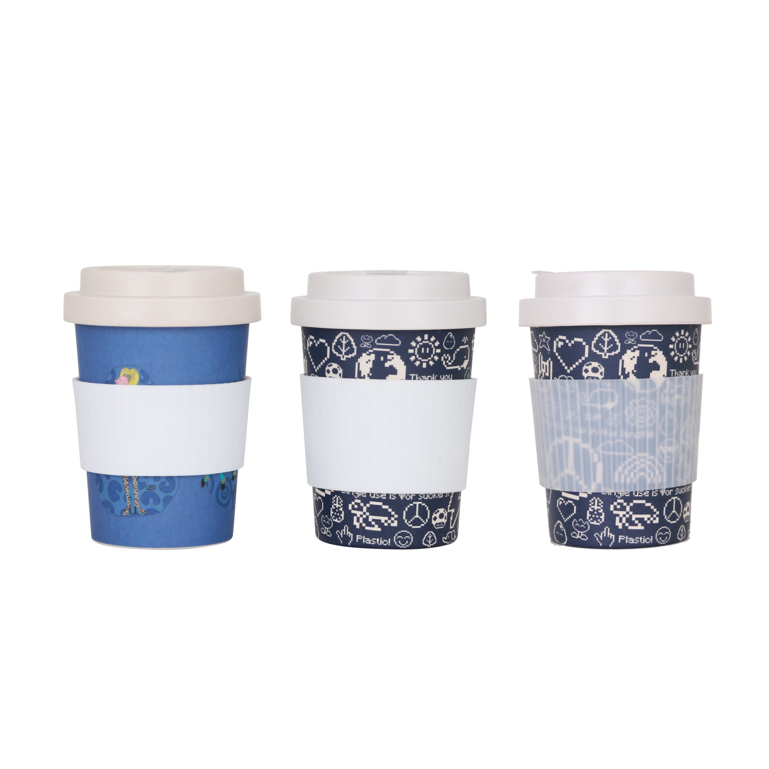 350ml Reusable Bamboo Coffee Cup with Screw Lid - Image 4