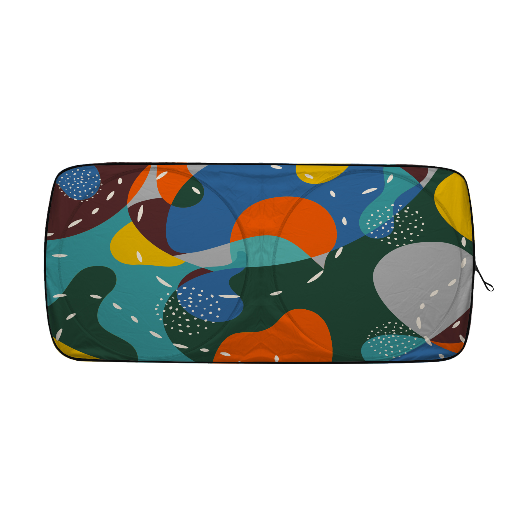 Twin Circular Reflective Car Sunshade - Image 3