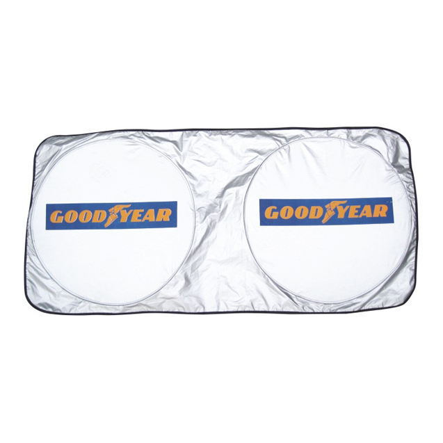 Twin Circular Reflective Car Sunshade - Image 2