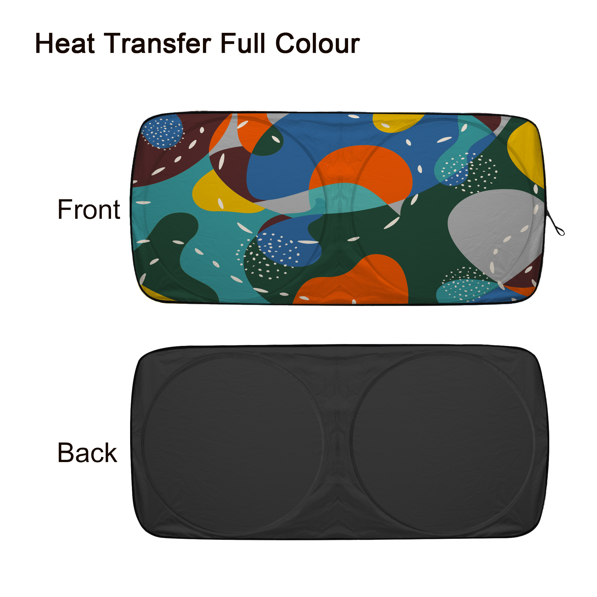 Twin Circular Reflective Car Sunshade - Image 13