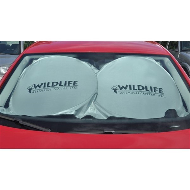 Twin Circular Reflective Car Sunshade - Image 9
