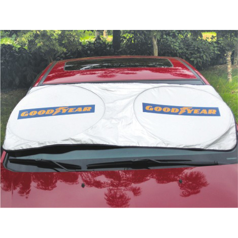 Twin Circular Reflective Car Sunshade - Image 8