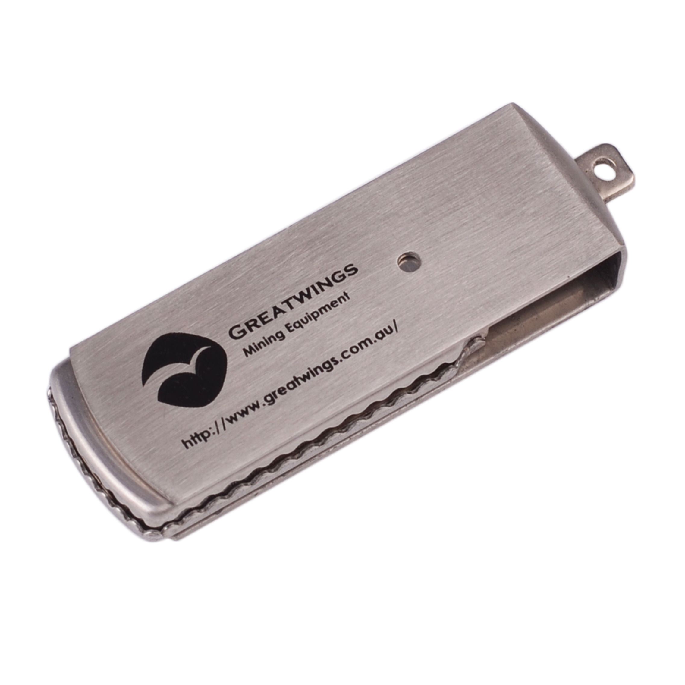 Metal Rectangular Swivel Flash Drive - Image 3