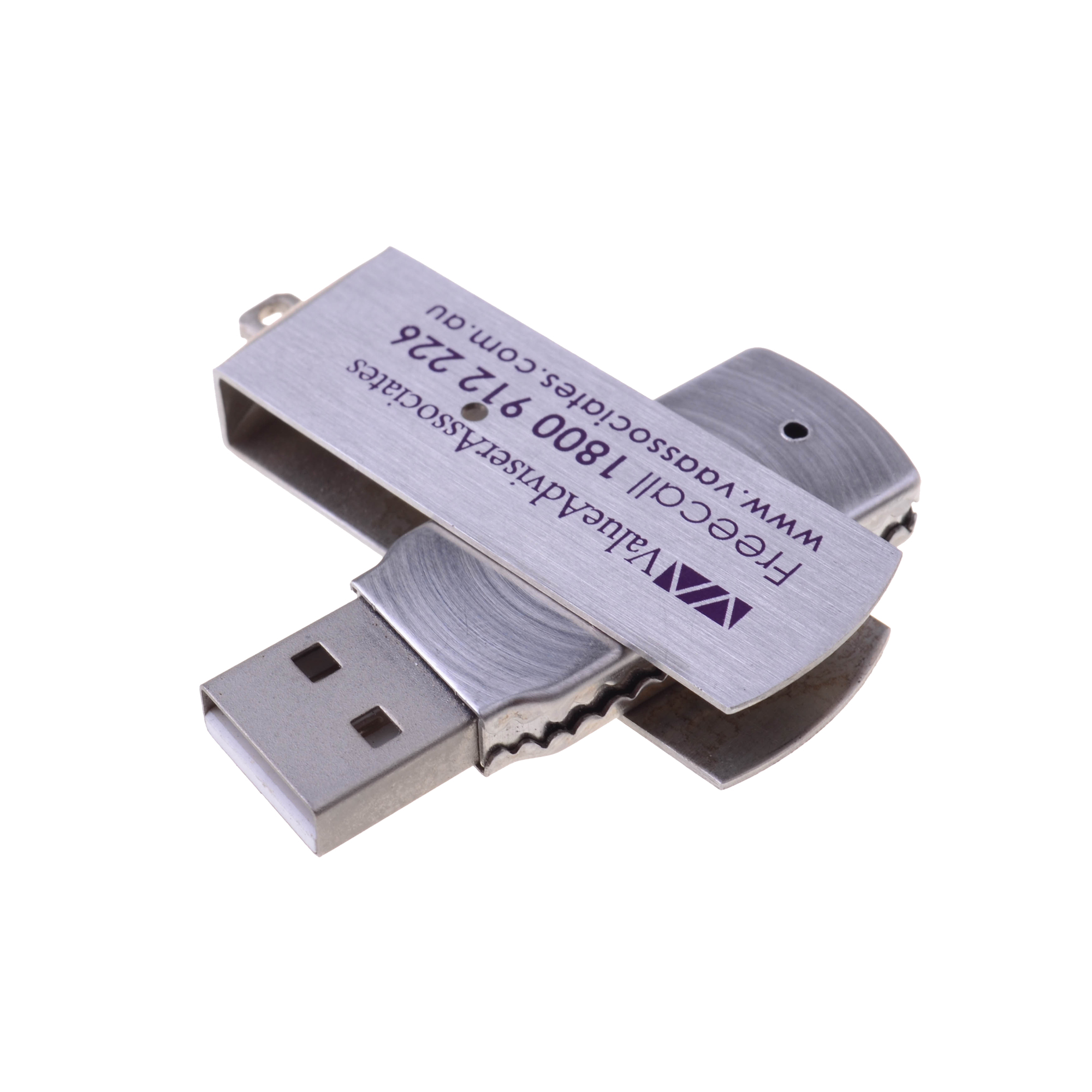 Metal Rectangular Swivel Flash Drive - Image 6