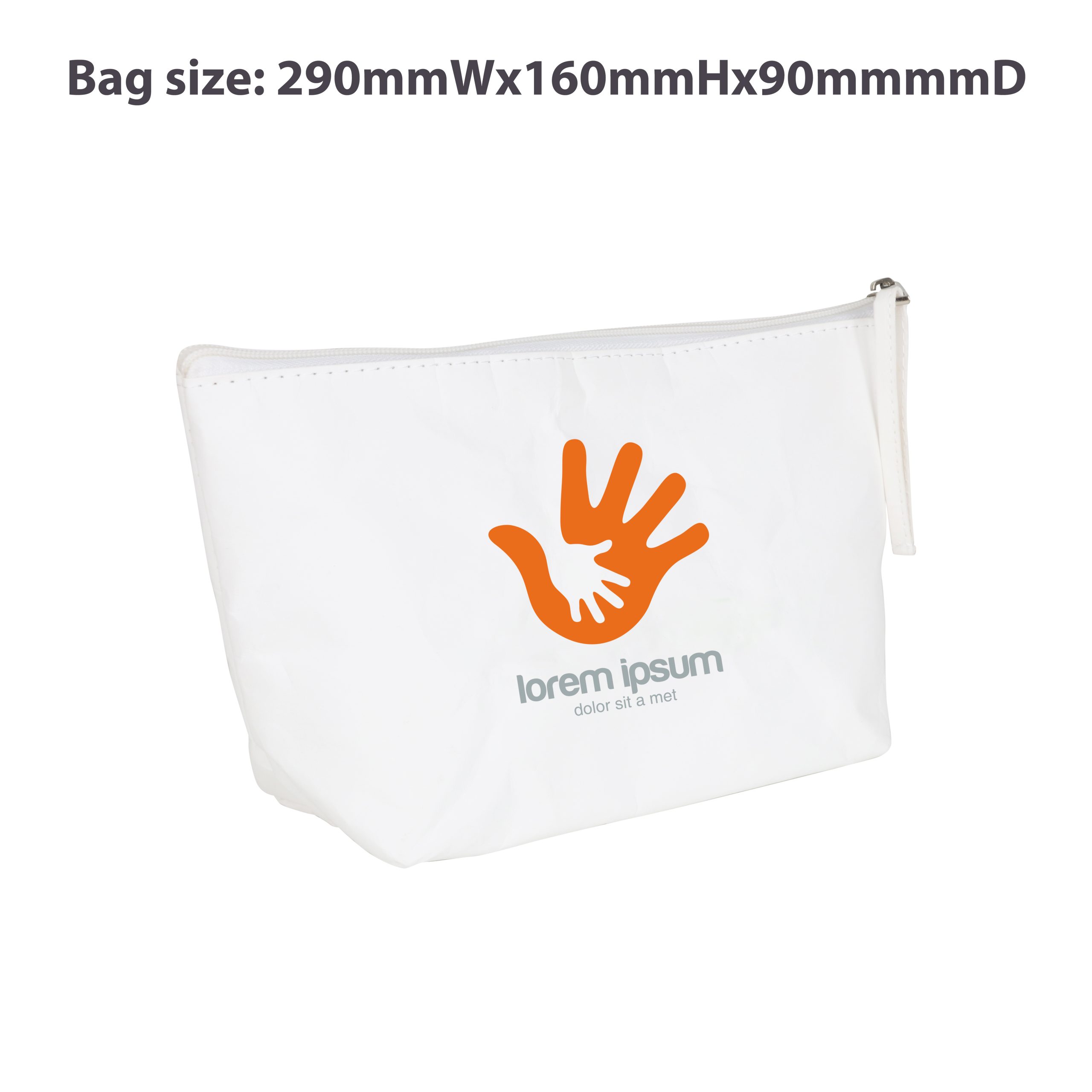 Washable Kraft Paper Cosmetic Bag(290x160x90mm) - Image 6