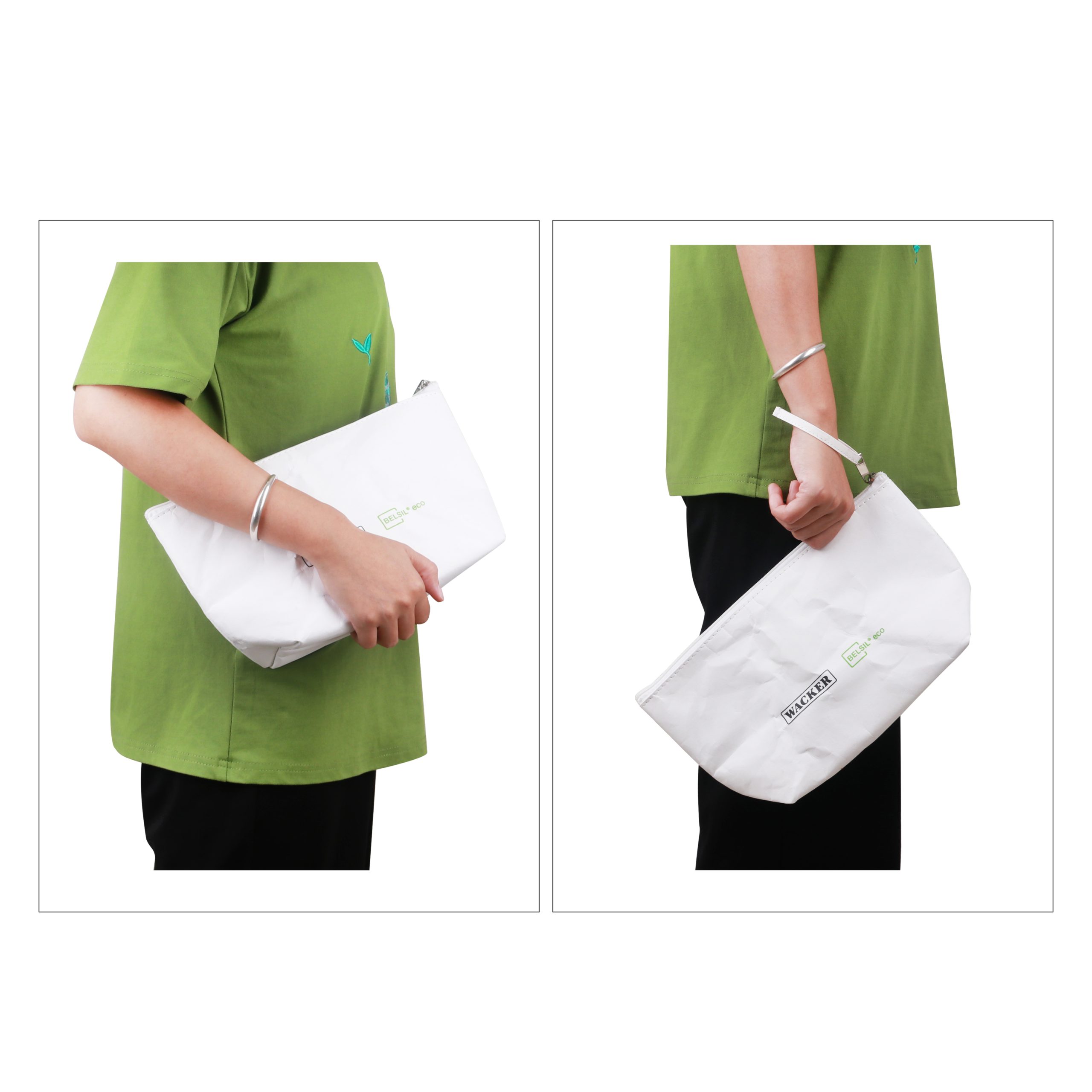Washable Kraft Paper Cosmetic Bag(290x160x90mm) - Image 7