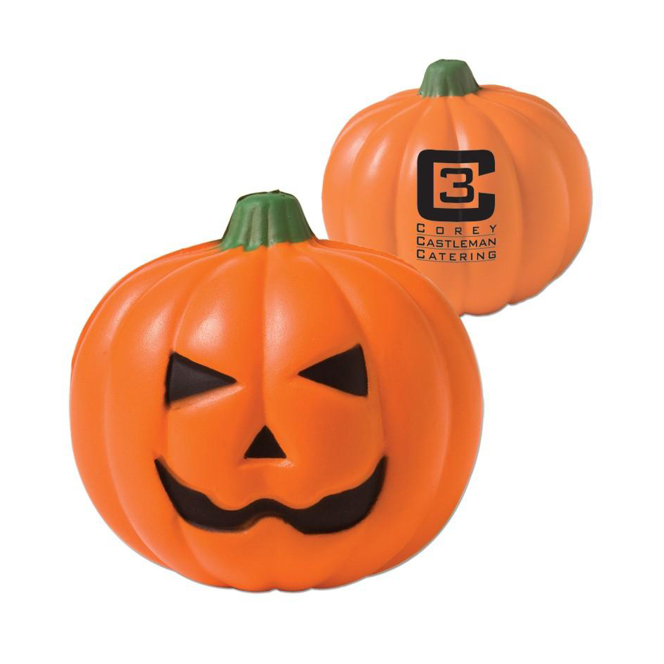 Pumpkin with Smiling Face Stress Reliever - Image 2