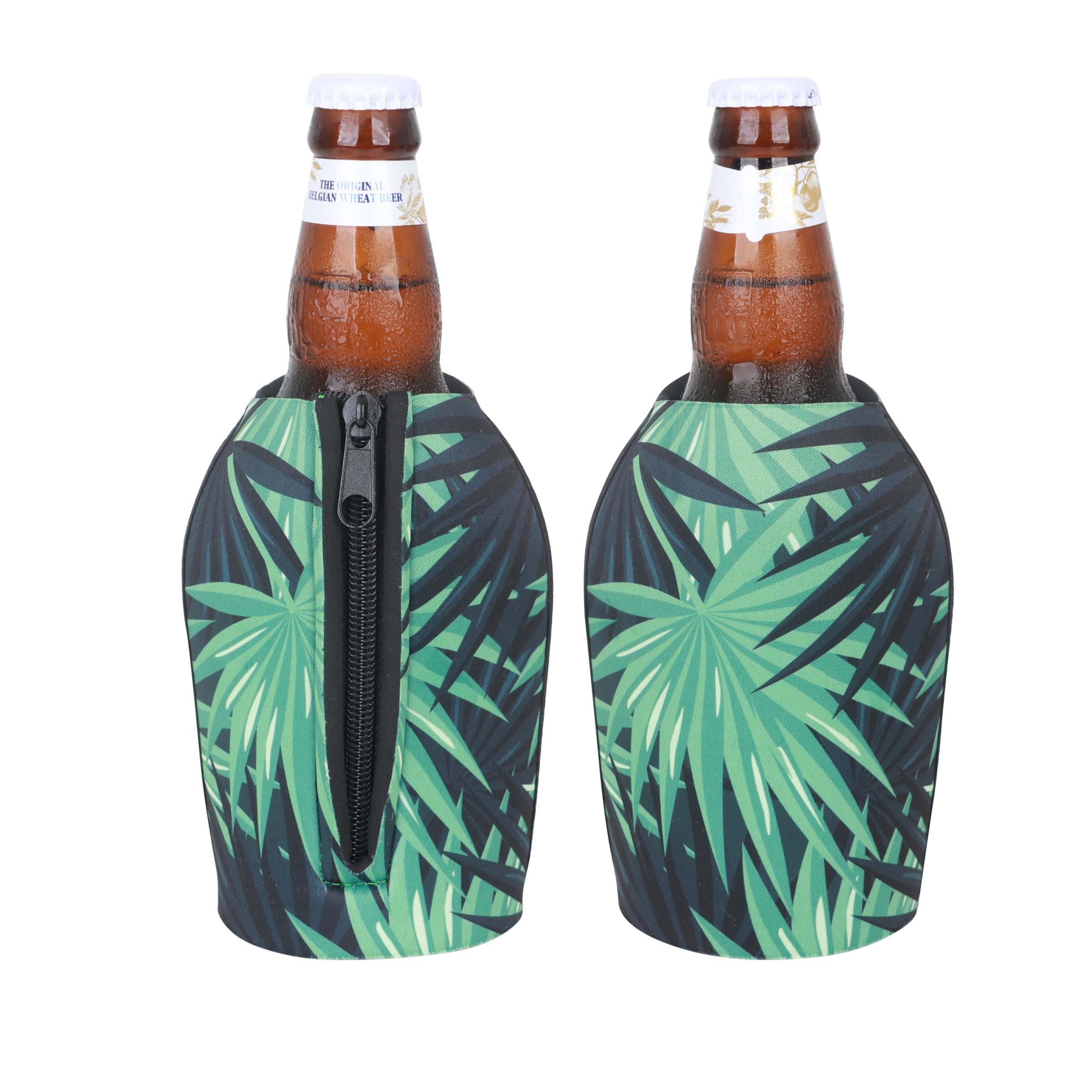 Short Bottle Cooler with Zipper - Image 12