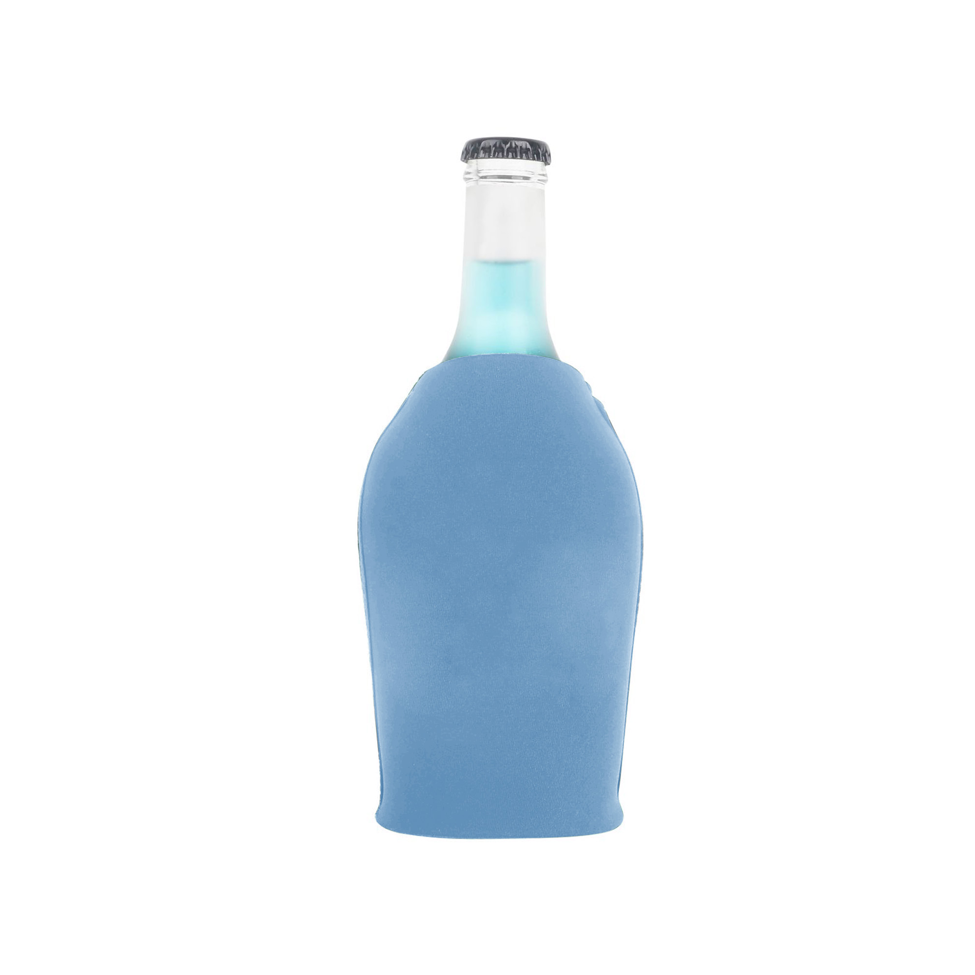 Short Bottle Cooler with Zipper - Image 3