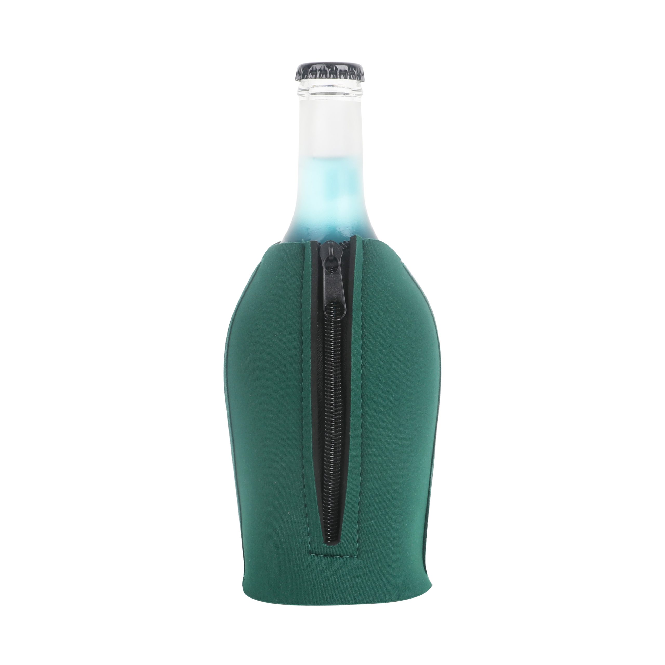 Short Bottle Cooler with Zipper - Image 10