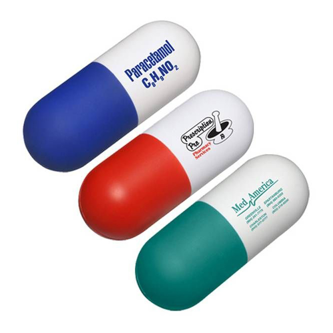 Capsule Shape Stress Reliever