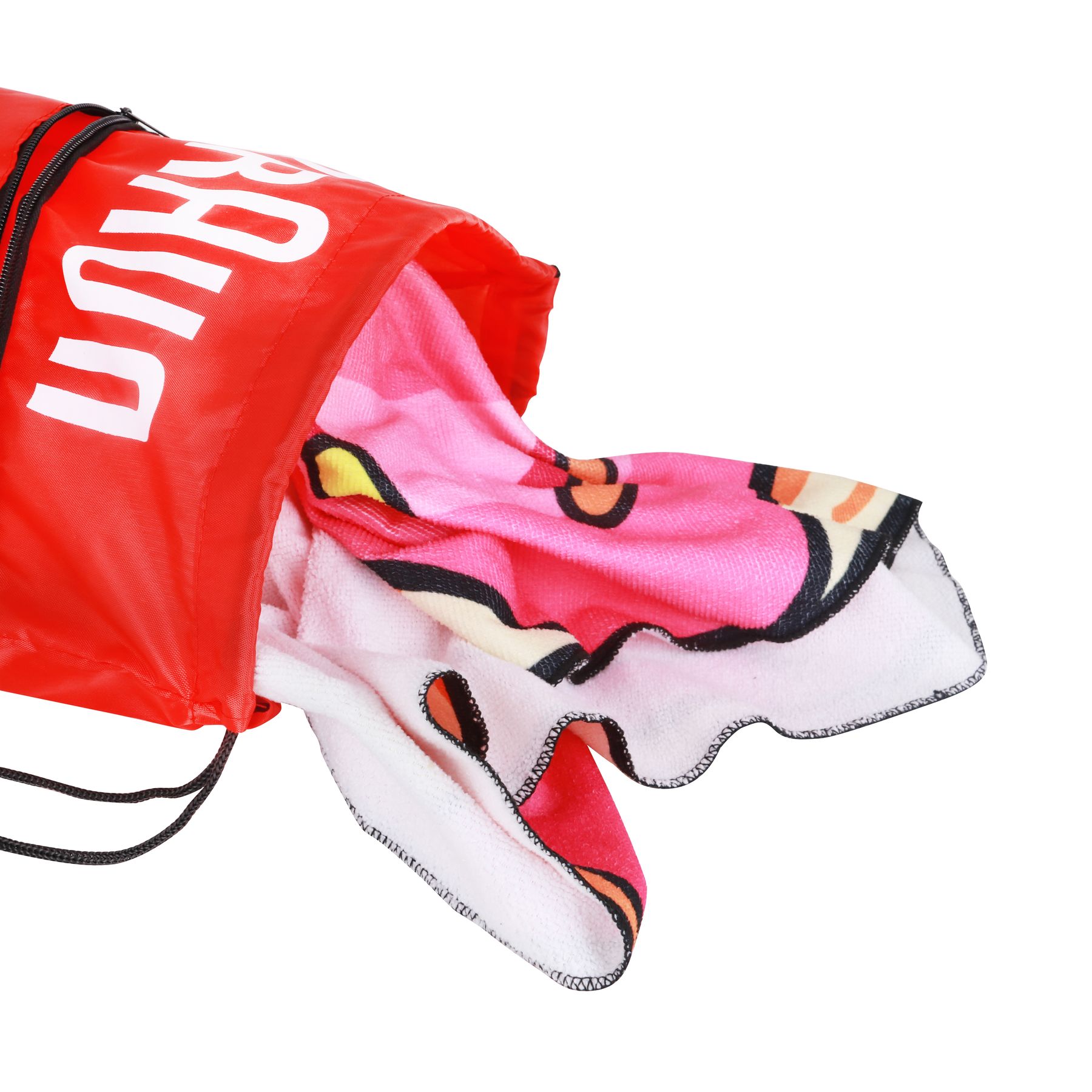 Polyester Drawstring Bag with Zippered Pocket - Image 16