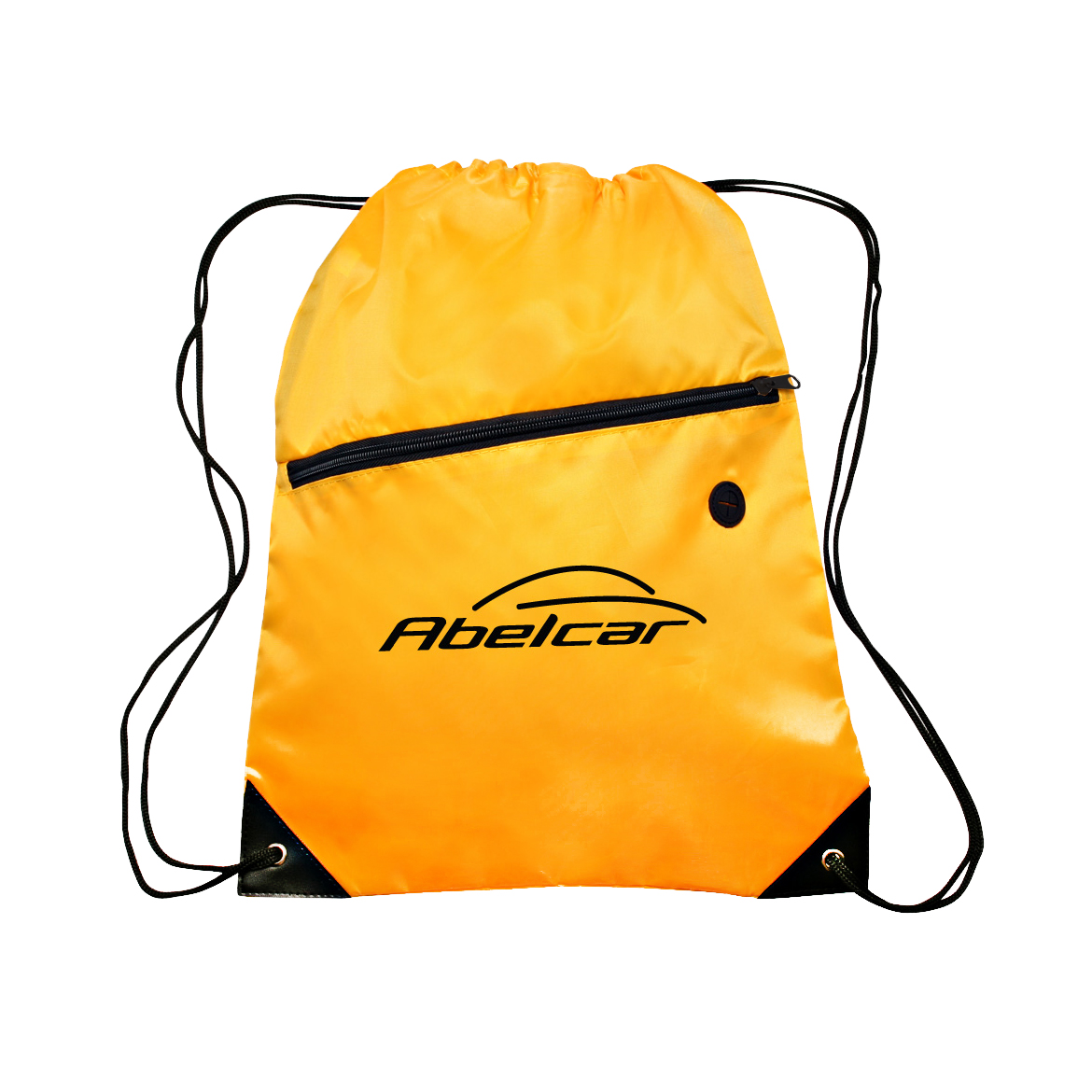 Polyester Drawstring Bag with Zippered Pocket - Image 14