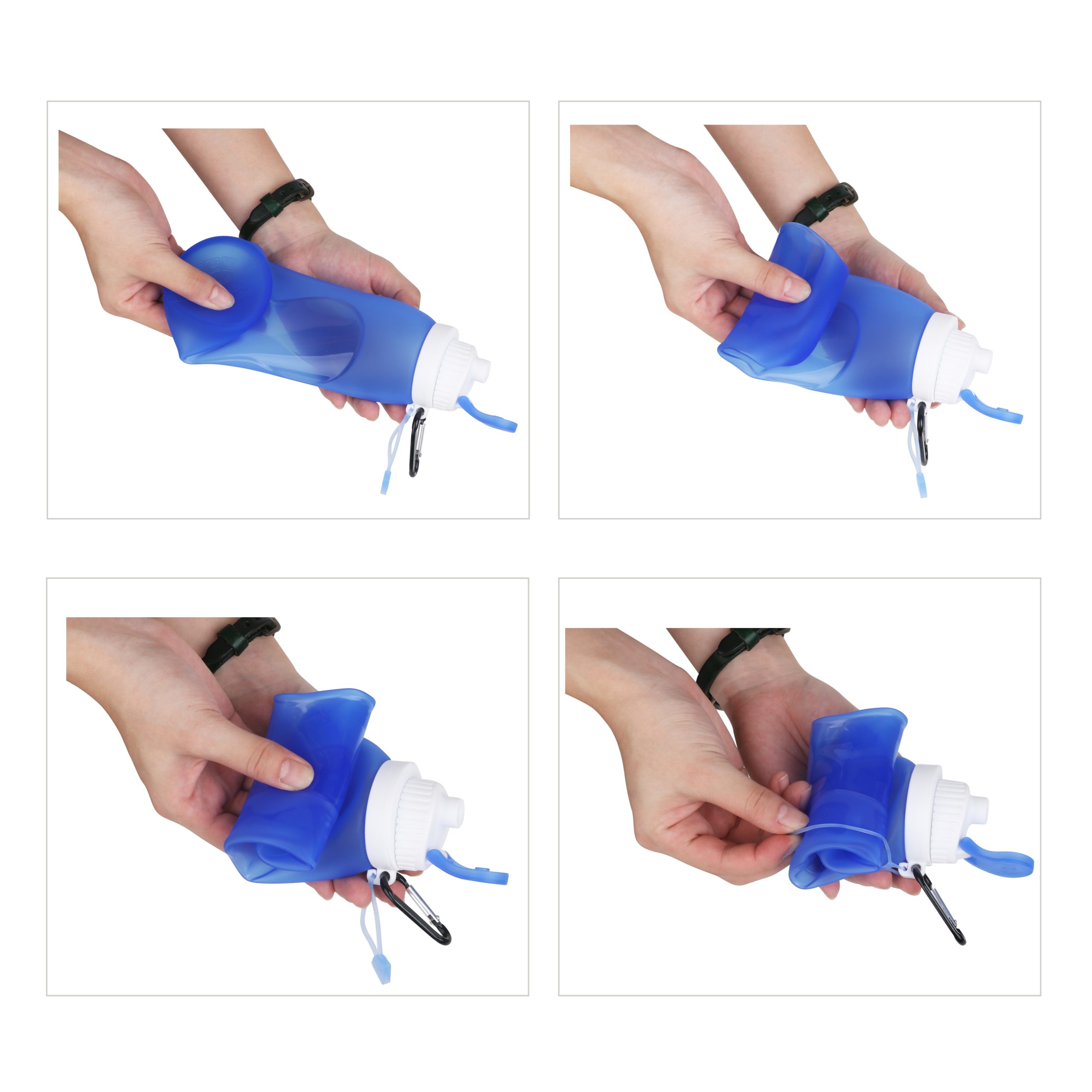 500ml Collapsible Silicone Drink Bottle - Image 11
